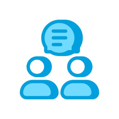 Vektör olarak toplu geri bildirim simgesi. Logotype