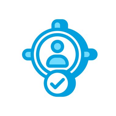 Vektör olarak izleyici simgesi. logotype