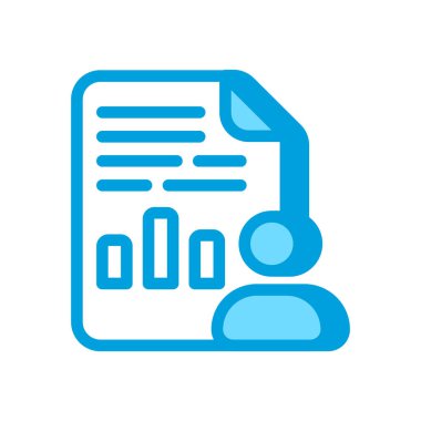 İK Analitik ikonu vektörde. Logotype