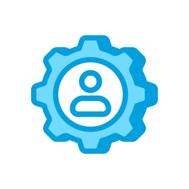 İnsan Kaynakları Yönetimi simgesi vektörde. Logotype