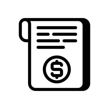 Vektör içinde fatura simgesi. Logotype