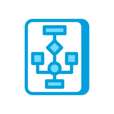 Vektör olarak algoritma simgesi. Logotype