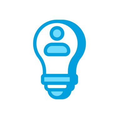 Vektör içinde fikir simgesi. Logotype