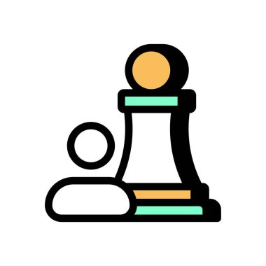 Vektör olarak HR Strateji simgesi. Logotype