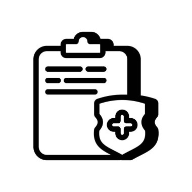 Sağlık Sigortası ikonu. Logotype