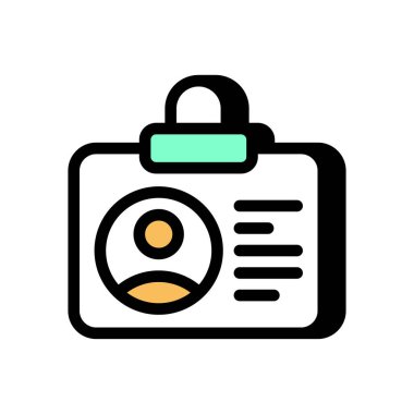 Rozet ikonu vektörde. Logotype