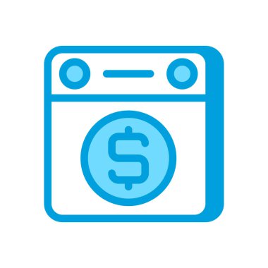 Maaş ikonu vektör olarak. Logotype