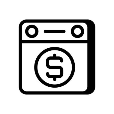 Maaş ikonu vektör olarak. Logotype