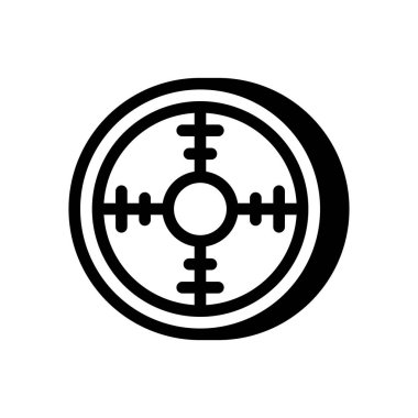 Hedef kilidi simgesi vektörde. Logotype