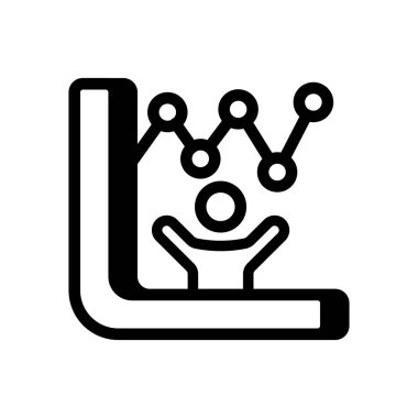 Vektör olarak başarılı bir ticari simge. Logotype