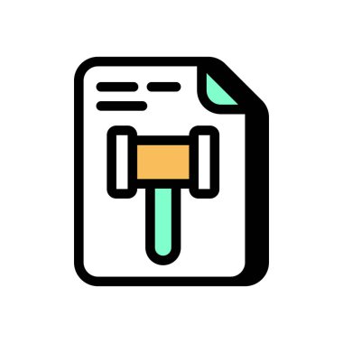 Hukuk ve Kurallar ikonu. Logotype