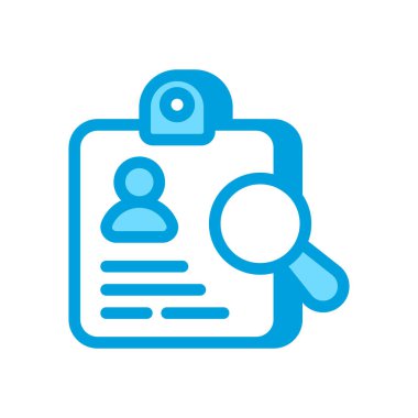 Vektör içinde kimlik analiz simgesi. Logotype