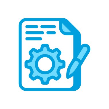 Veri Düzenleme simgesi vektör içinde. Logotype