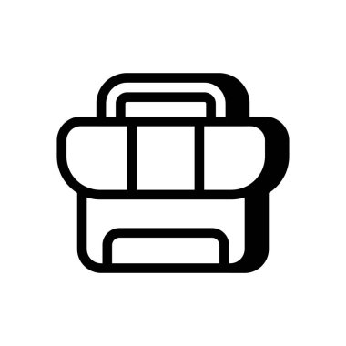 Ofis Torbası simgesi vektörde. Logotype