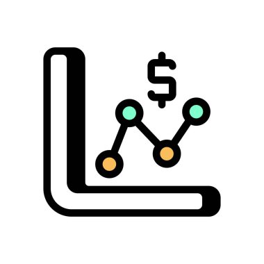 Fiyat Hareketi simgesi vektörde. Logotype