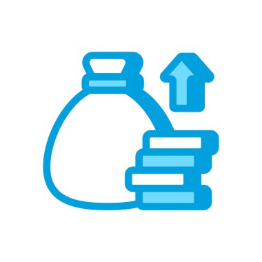 Mali kazanç ikonu. Logotype