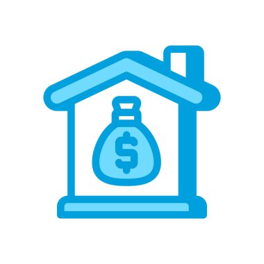 Vektör olarak ev kirası simgesi. Logotype