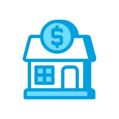 Vektör olarak Kiralama Evi simgesi. Logotype