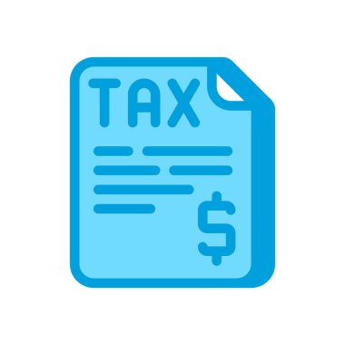 Vektör olarak vergi simgesi. logotype