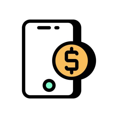 Vektör olarak Mobil simgeden al. Logotype