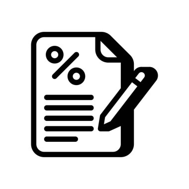 Finansal simgeyi vektör olarak imzala. Logotype