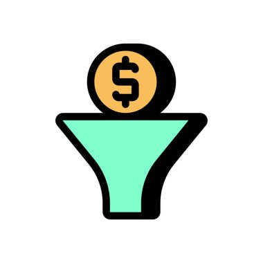 Filtreleme simgesi vektörde. Logotype