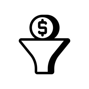 Filtreleme simgesi vektörde. Logotype