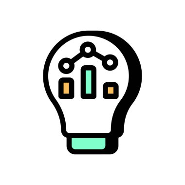 Vektör içinde fikir simgesi. Logotype