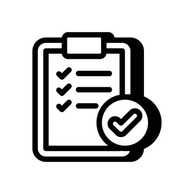 Vektör olarak Liste simgesini kontrol et. Logotype