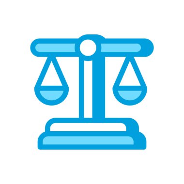 Vektör olarak adalet simgesi. Logotype