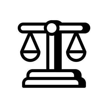 Vektör olarak adalet simgesi. Logotype