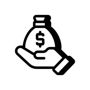 Vektör olarak Yatırımcı Kârı simgesi. Logotype