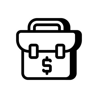 Bütçe Portföy ikonu vektör olarak. Logotype