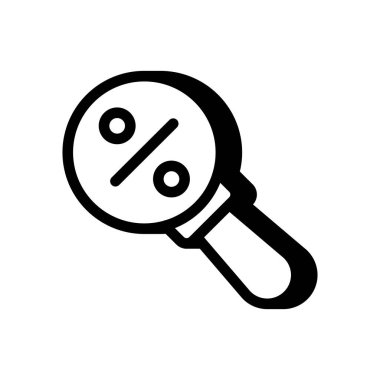 İndirim arama simgesi vektörü. Logotype