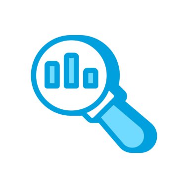 Vektör olarak analiz simgesi. Logotype
