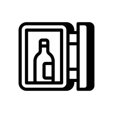 Vektör olarak buzdolabı simgesi. Logotype