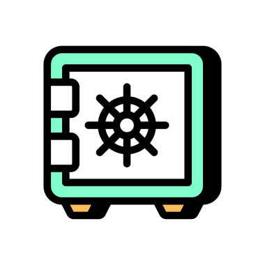 Vektör olarak SAFE simgesi. Logotype