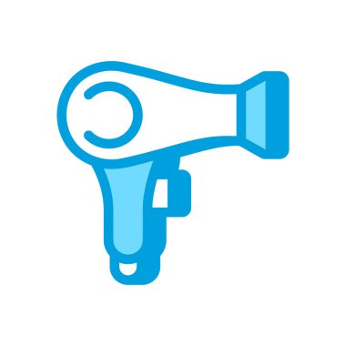 Vektör olarak saç kurutma ikonu. Logotype
