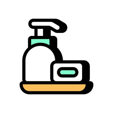 Vektör içinde banyo simgesi. Logotype