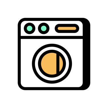 Vektör olarak çamaşır simgesi. Logotype