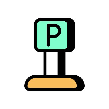 Vektör olarak park simgesi. Logotype