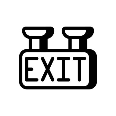 Vektör olarak çıkış simgesi. Logotype