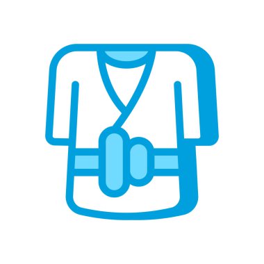 Vektör olarak bornoz simgesi. Logotype