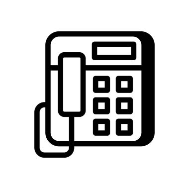 Telefon simgesi vektörde. Logotype