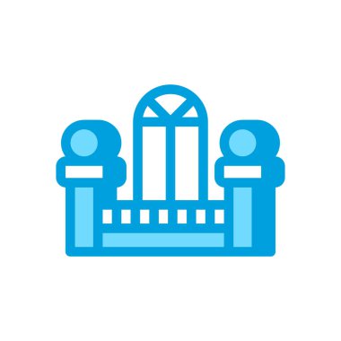 Vektör olarak balkon simgesi. Logotype