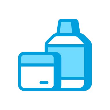 Banyo aksesuarları ikonu vektörde. Logotype