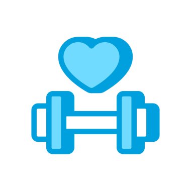 Fitness icon in vector. Logotype
