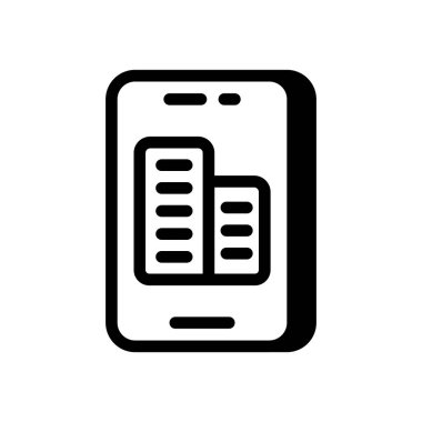 Vektör olarak Hotel APP simgesi. Logotype