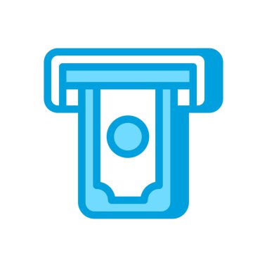 Para çekme ikonu vektör olarak. Logotype