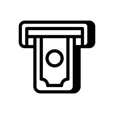 Para çekme ikonu vektör olarak. Logotype